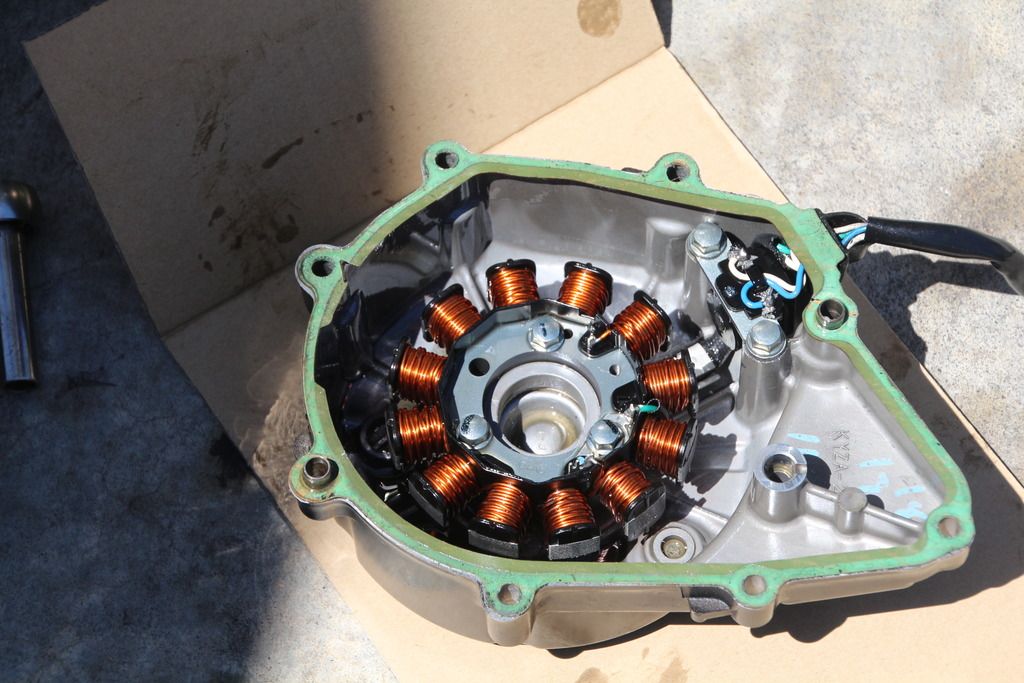 putting 2017 stator and rectifier into my 2014 grom Honda Grom